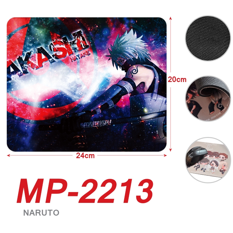 Naruto Anime Full Color Printing Mouse Pad Unlocked 20X24cm price for 5 pcs  MP-2213