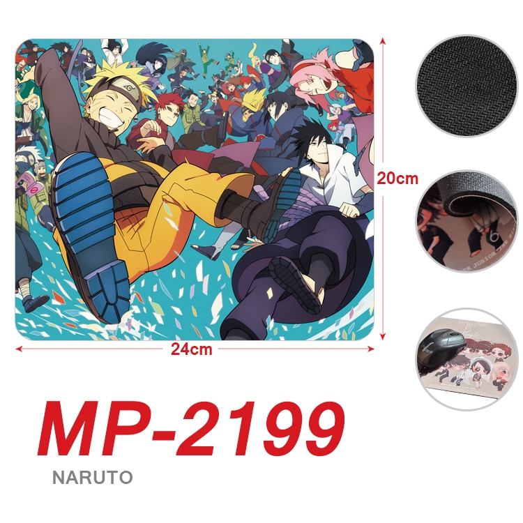 Naruto Anime Full Color Printing Mouse Pad Unlocked 20X24cm price for 5 pcs MP-2199