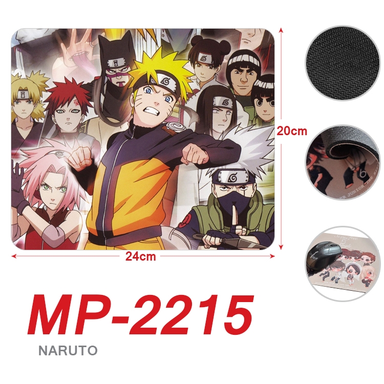 Naruto Anime Full Color Printing Mouse Pad Unlocked 20X24cm price for 5 pcs  MP-2215