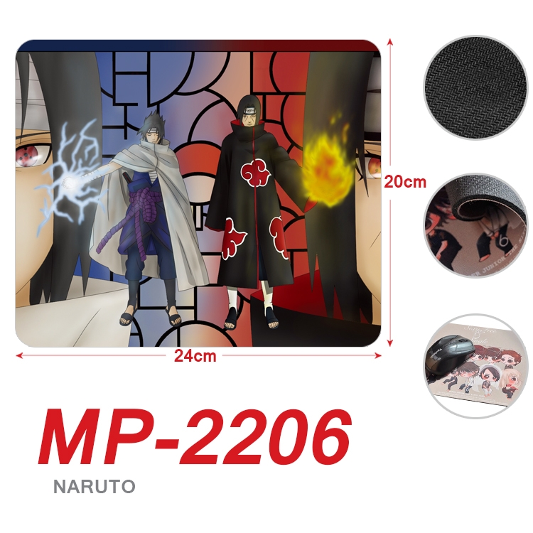 Naruto Anime Full Color Printing Mouse Pad Unlocked 20X24cm price for 5 pcs  MP-2206