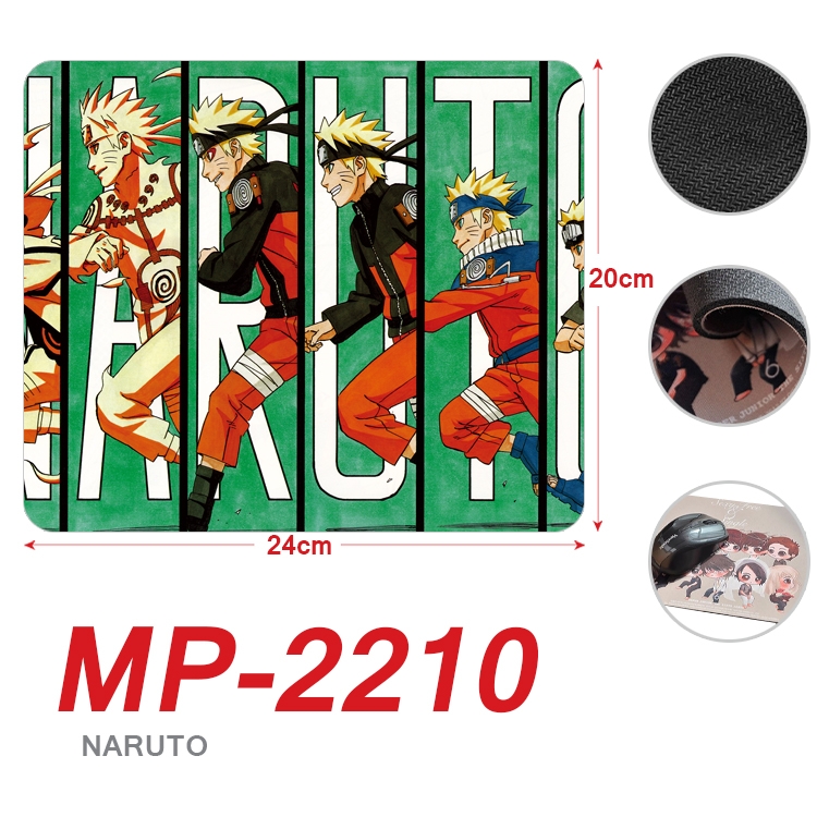 Naruto Anime Full Color Printing Mouse Pad Unlocked 20X24cm price for 5 pcs  MP-2210