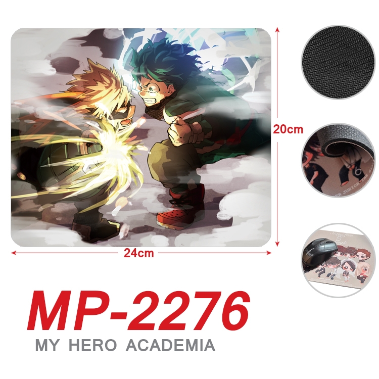 My Hero Academia Anime Full Color Printing Mouse Pad Unlocked 20X24cm price for 5 pcs  MP-2276