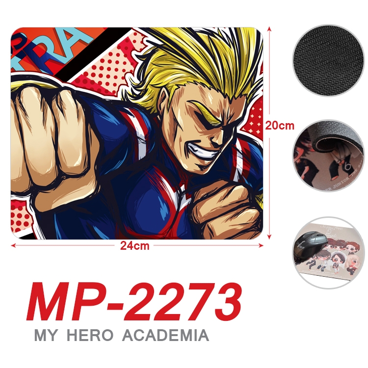 My Hero Academia Anime Full Color Printing Mouse Pad Unlocked 20X24cm price for 5 pcs  MP-2273