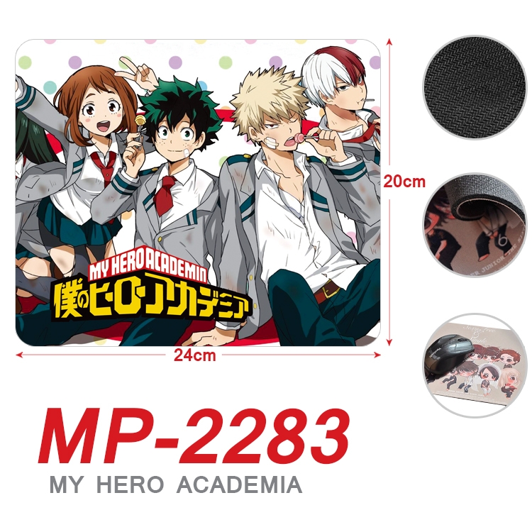 My Hero Academia Anime Full Color Printing Mouse Pad Unlocked 20X24cm price for 5 pcs  MP-2283