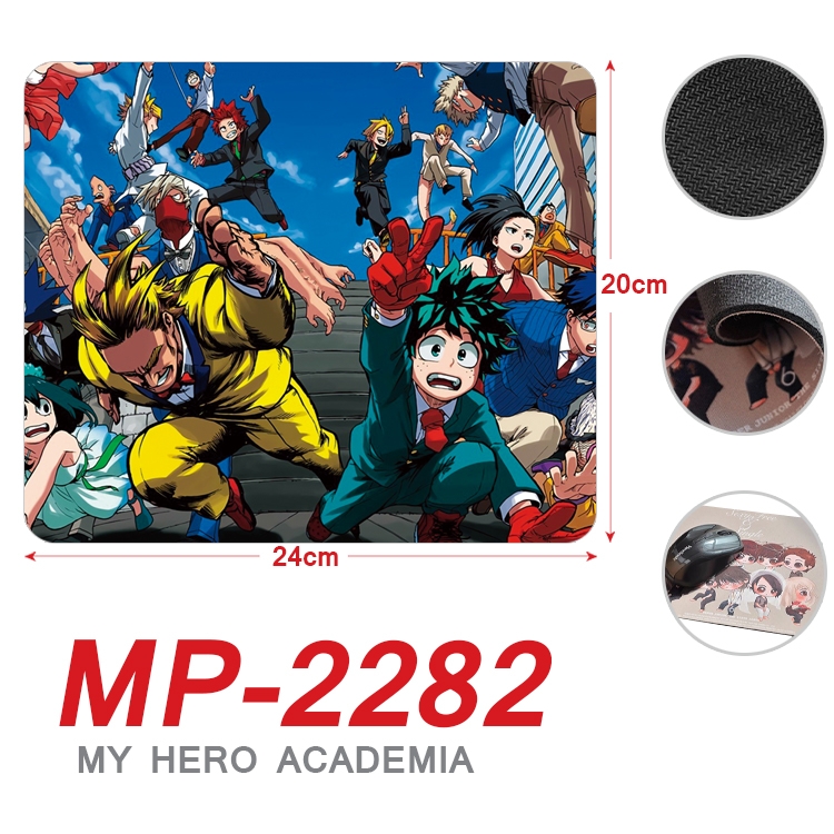 My Hero Academia Anime Full Color Printing Mouse Pad Unlocked 20X24cm price for 5 pcs  MP-2282