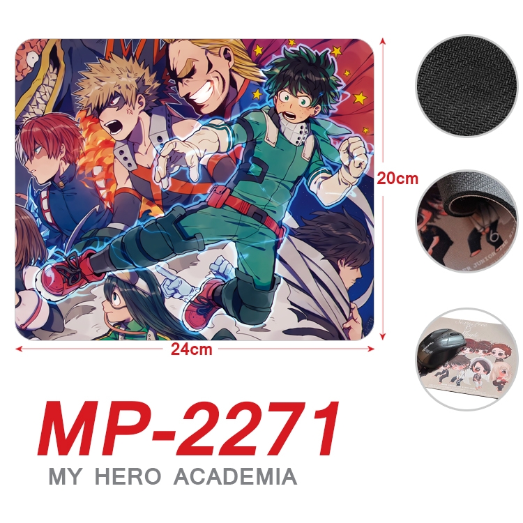 My Hero Academia Anime Full Color Printing Mouse Pad Unlocked 20X24cm price for 5 pcs  MP-2271