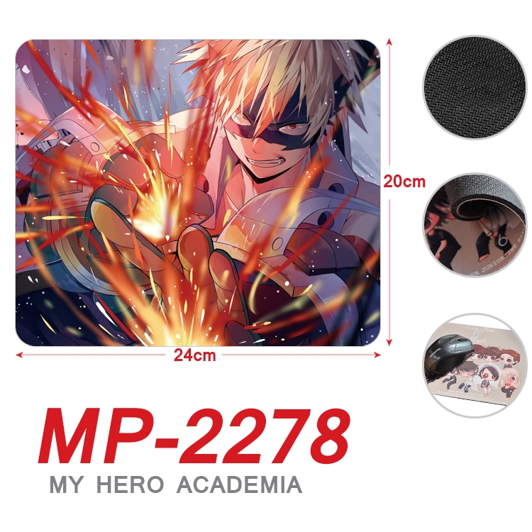 My Hero Academia Anime Full Color Printing Mouse Pad Unlocked 20X24cm price for 5 pcs  MP-2278