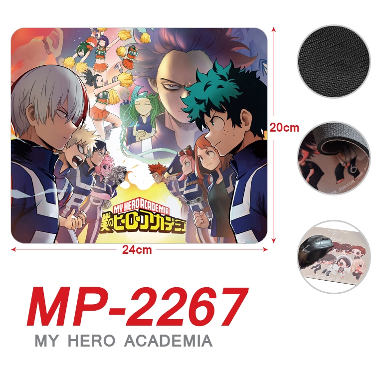 My Hero Academia Anime Full Color Printing Mouse Pad Unlocked 20X24cm price for 5 pcs  MP-2267