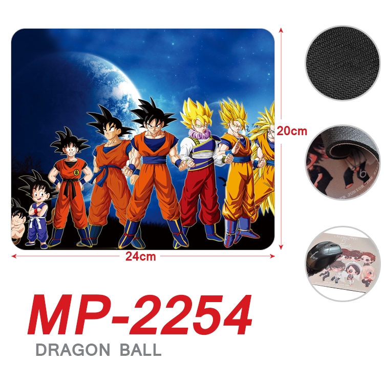 DRAGON BALL  Anime Full Color Printing Mouse Pad Unlocked 20X24cm price for 5 pcs MP-2254