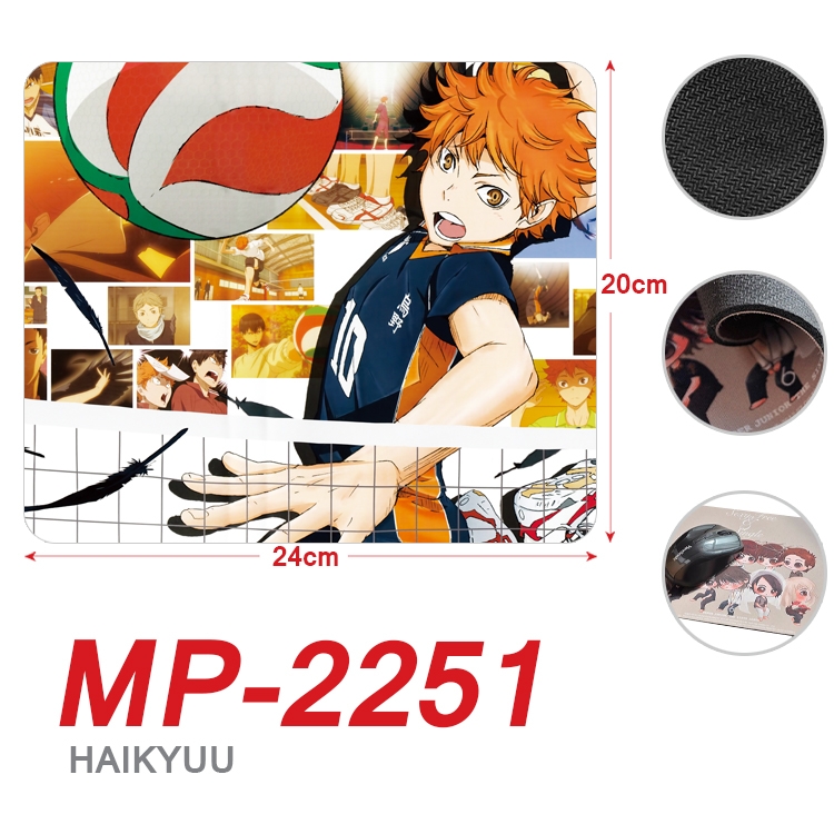 Haikyuu  Anime Full Color Printing Mouse Pad Unlocked 20X24cm price for 5 pcs  MP-2251