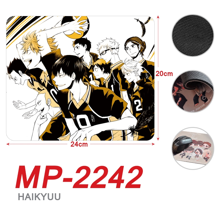 Haikyuu  Anime Full Color Printing Mouse Pad Unlocked 20X24cm price for 5 pcs MP-2242