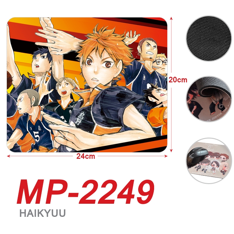 Haikyuu  Anime Full Color Printing Mouse Pad Unlocked 20X24cm price for 5 pcs  MP-2249