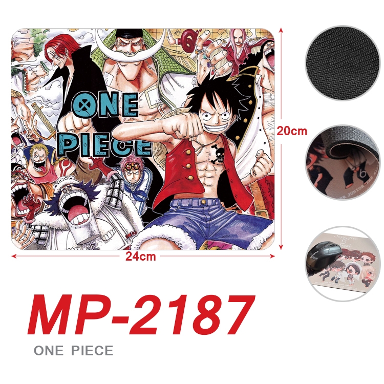 One Piece  Anime Full Color Printing Mouse Pad Unlocked 20X24cm price for 5 pcs  MP-2187