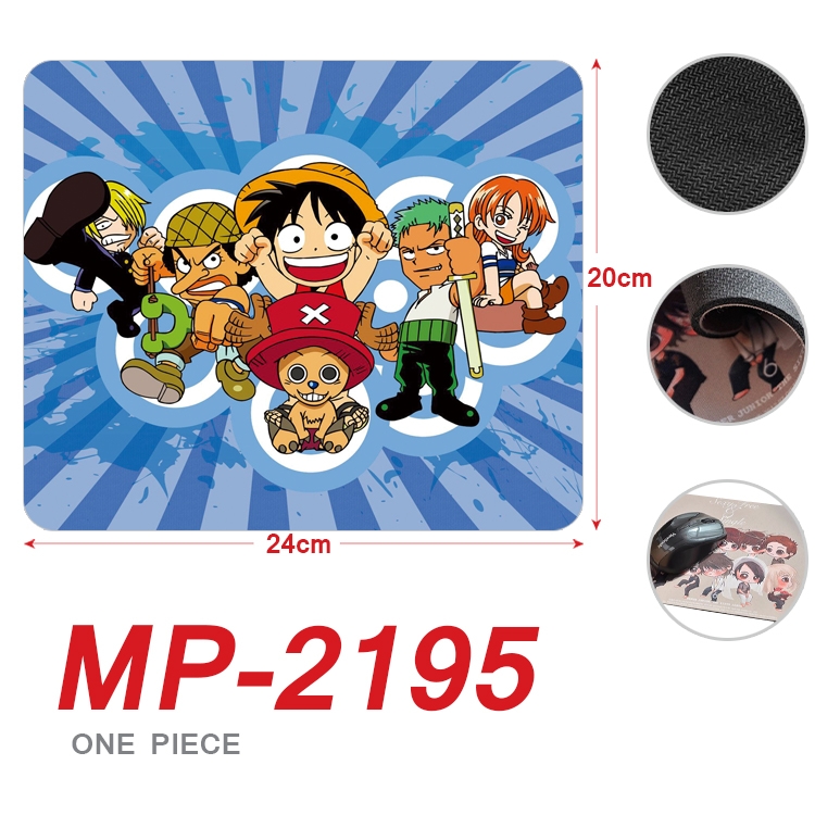 One Piece  Anime Full Color Printing Mouse Pad Unlocked 20X24cm price for 5 pcs  MP-2195