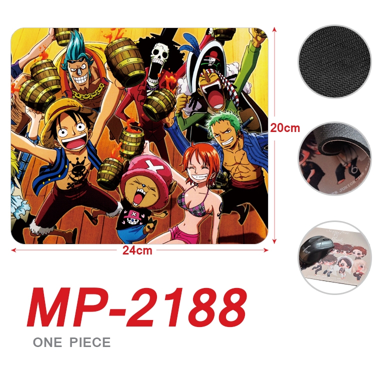 One Piece  Anime Full Color Printing Mouse Pad Unlocked 20X24cm price for 5 pcs  MP-2188