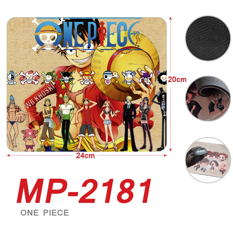 One Piece  Anime Full Color Printing Mouse Pad Unlocked 20X24cm price for 5 pcs  MP-2181