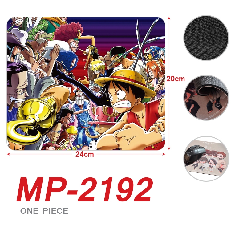 One Piece  Anime Full Color Printing Mouse Pad Unlocked 20X24cm price for 5 pcs  MP-2192