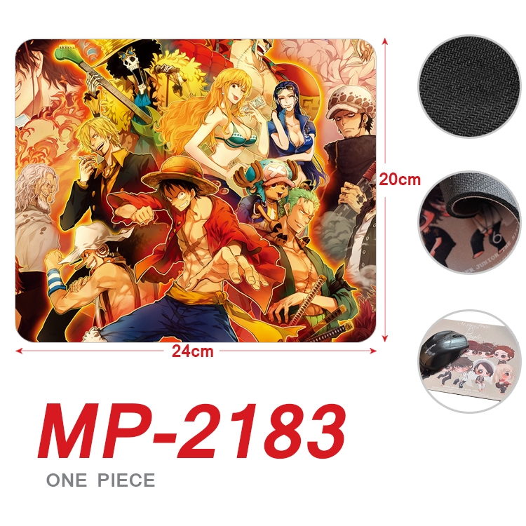 One Piece  Anime Full Color Printing Mouse Pad Unlocked 20X24cm price for 5 pcs  MP-2183