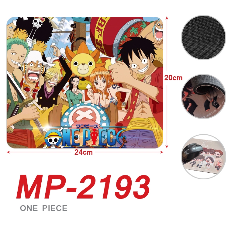 One Piece  Anime Full Color Printing Mouse Pad Unlocked 20X24cm price for 5 pcs  MP-2193