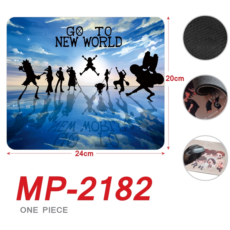 One Piece  Anime Full Color Printing Mouse Pad Unlocked 20X24cm price for 5 pcs  MP-2182