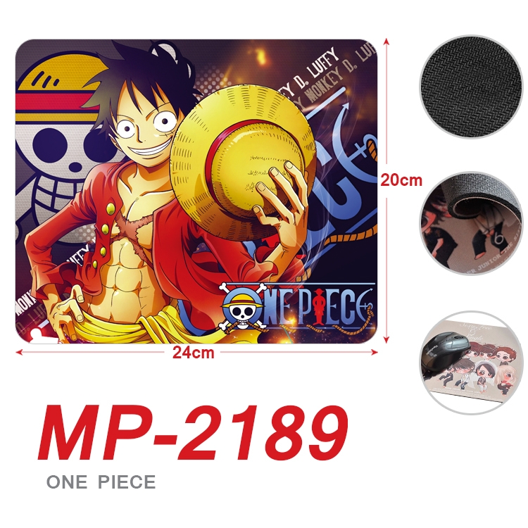 One Piece  Anime Full Color Printing Mouse Pad Unlocked 20X24cm price for 5 pcs  MP-2189