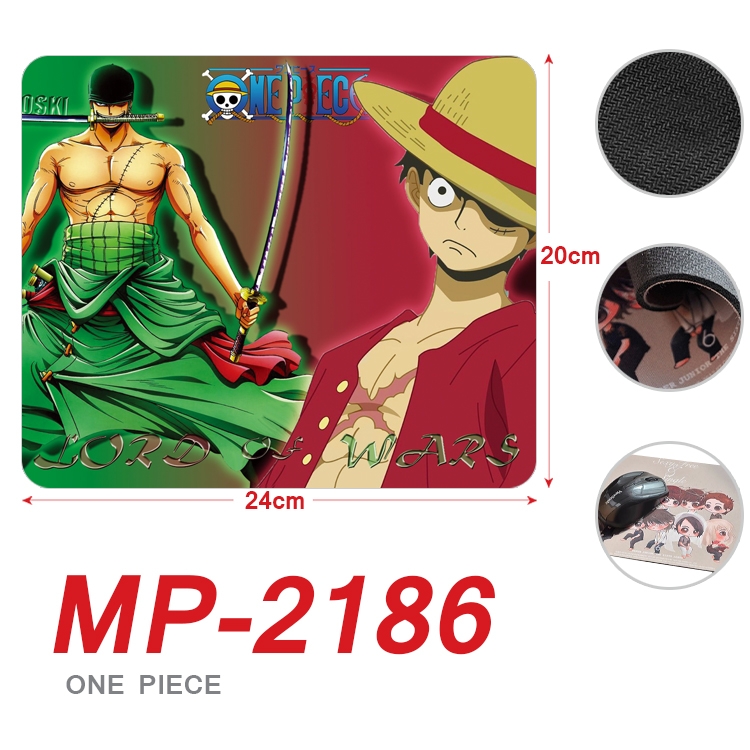 One Piece  Anime Full Color Printing Mouse Pad Unlocked 20X24cm price for 5 pcs  MP-2186