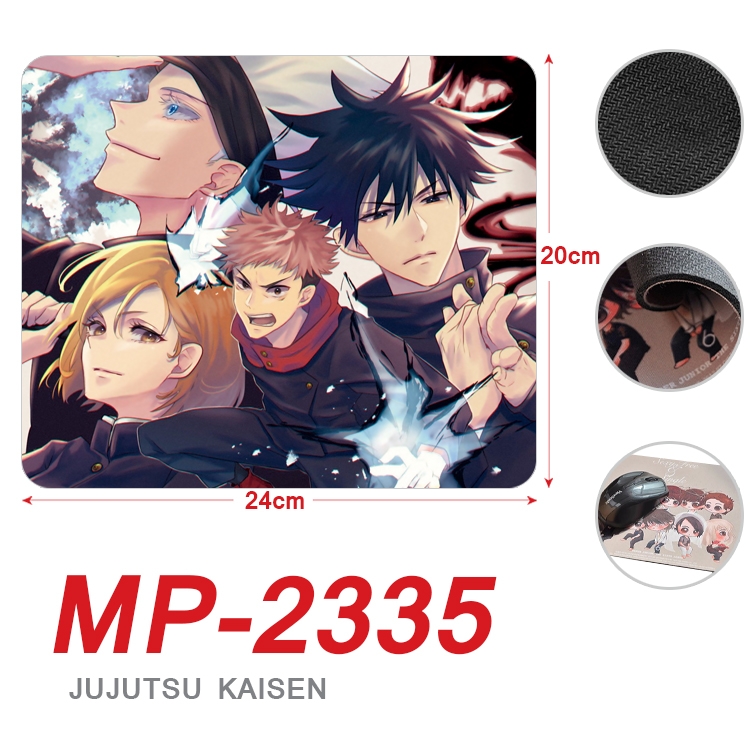 Jujutsu Kaisen  Anime Full Color Printing Mouse Pad Unlocked 20X24cm price for 5 pcs  MP-2335