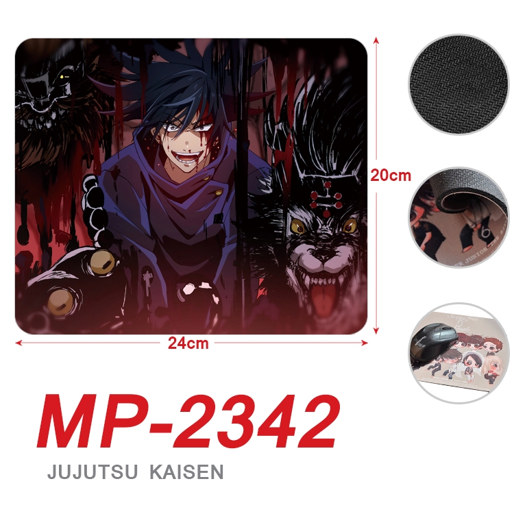 Jujutsu Kaisen  Anime Full Color Printing Mouse Pad Unlocked 20X24cm price for 5 pcs  MP-2342