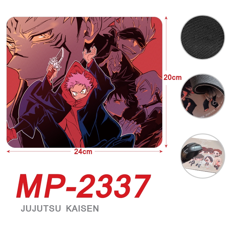 Jujutsu Kaisen  Anime Full Color Printing Mouse Pad Unlocked 20X24cm price for 5 pcs  MP-2337