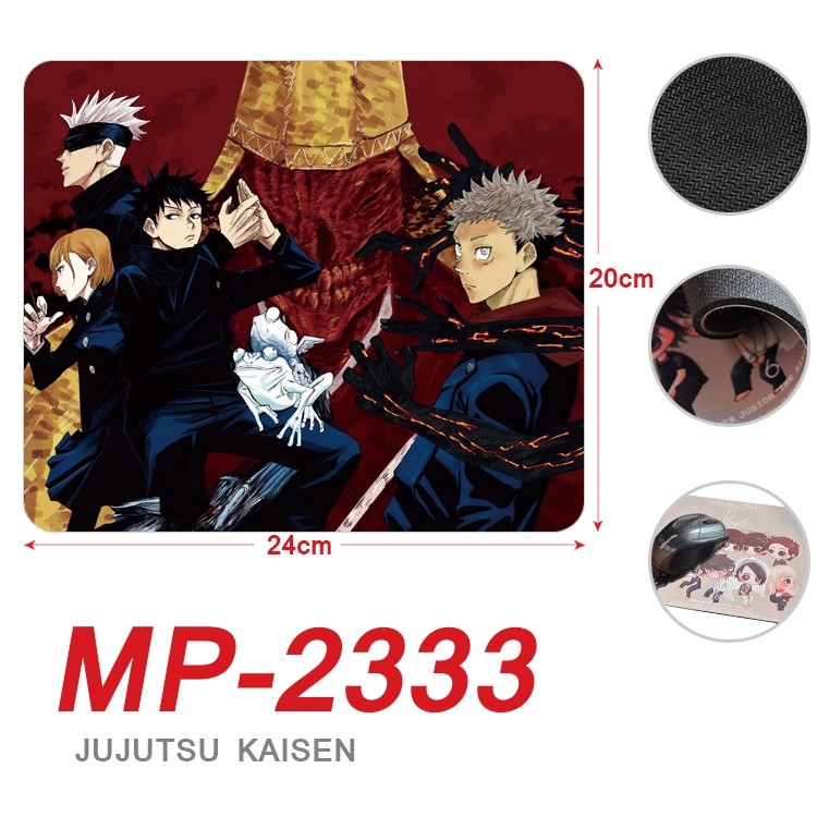 Jujutsu Kaisen  Anime Full Color Printing Mouse Pad Unlocked 20X24cm price for 5 pcs  MP-2333