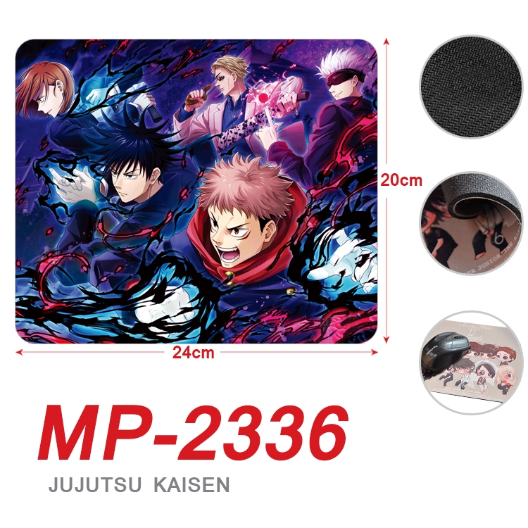 Jujutsu Kaisen  Anime Full Color Printing Mouse Pad Unlocked 20X24cm price for 5 pcs  MP-2336