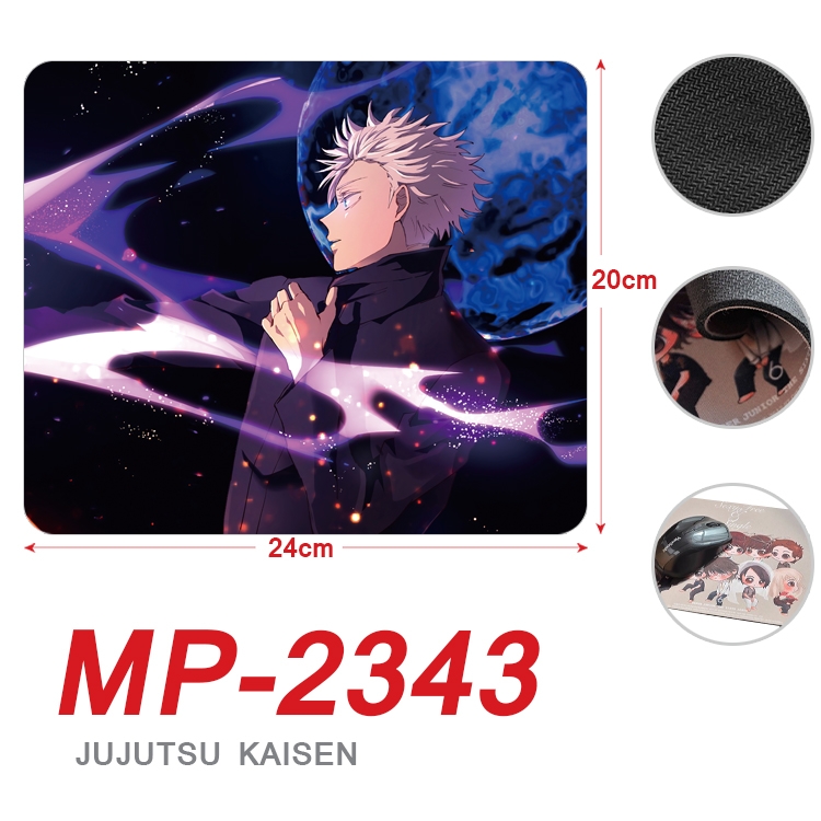 Jujutsu Kaisen  Anime Full Color Printing Mouse Pad Unlocked 20X24cm price for 5 pcs  MP-2343