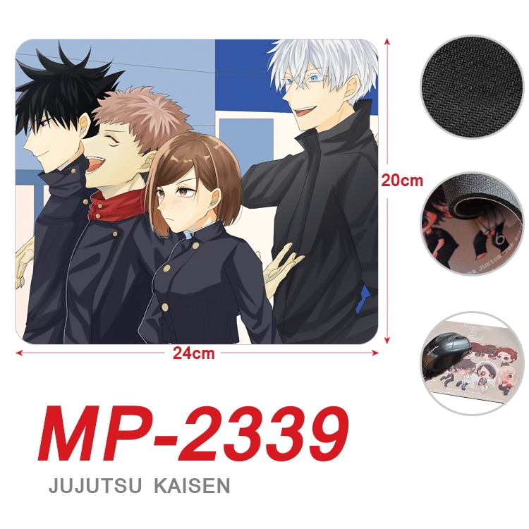 Jujutsu Kaisen  Anime Full Color Printing Mouse Pad Unlocked 20X24cm price for 5 pcs  MP-2339