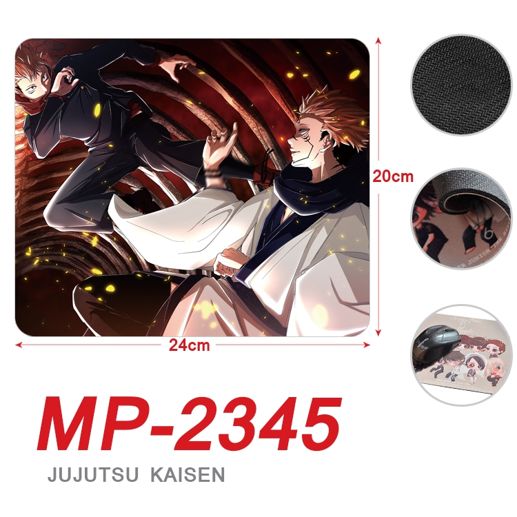 Jujutsu Kaisen  Anime Full Color Printing Mouse Pad Unlocked 20X24cm price for 5 pcs  MP-2345