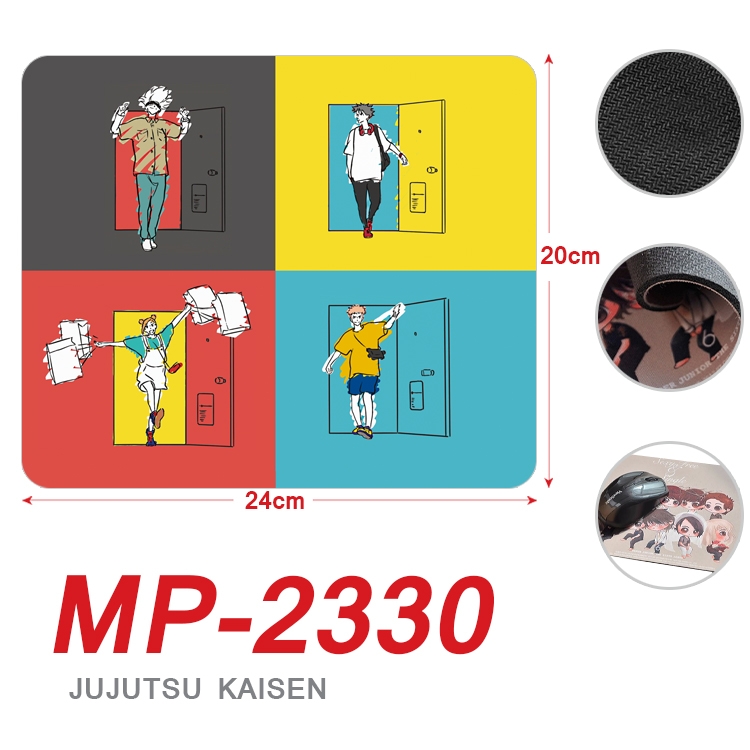 Jujutsu Kaisen  Anime Full Color Printing Mouse Pad Unlocked 20X24cm price for 5 pcs  MP-2330