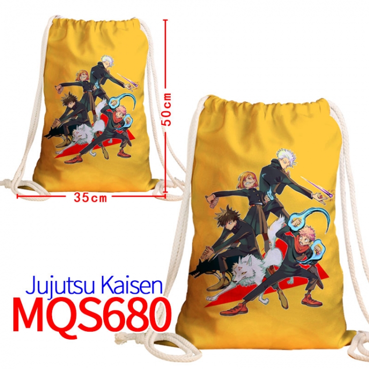 Jujutsu Kaisen Canvas Drawstring Drawstring Backpack 50x35cm MQS680