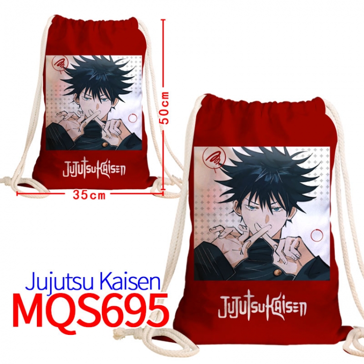 Jujutsu Kaisen Canvas Drawstring Drawstring Backpack 50x35cm  MQS695