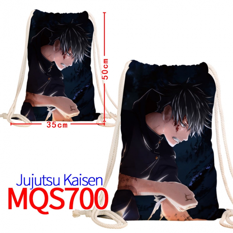 Jujutsu Kaisen Canvas Drawstring Drawstring Backpack 50x35cm  MQS700