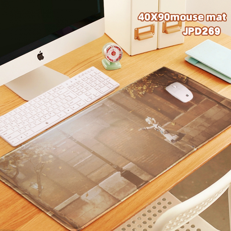 Genshin Impact Game lock edge mouse pad 40X90cm can be customized in a single style JPD269
