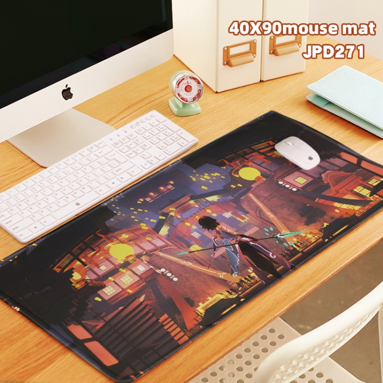 Genshin Impact Game lock edge mouse pad 40X90cm can be customized in a single style JPD271