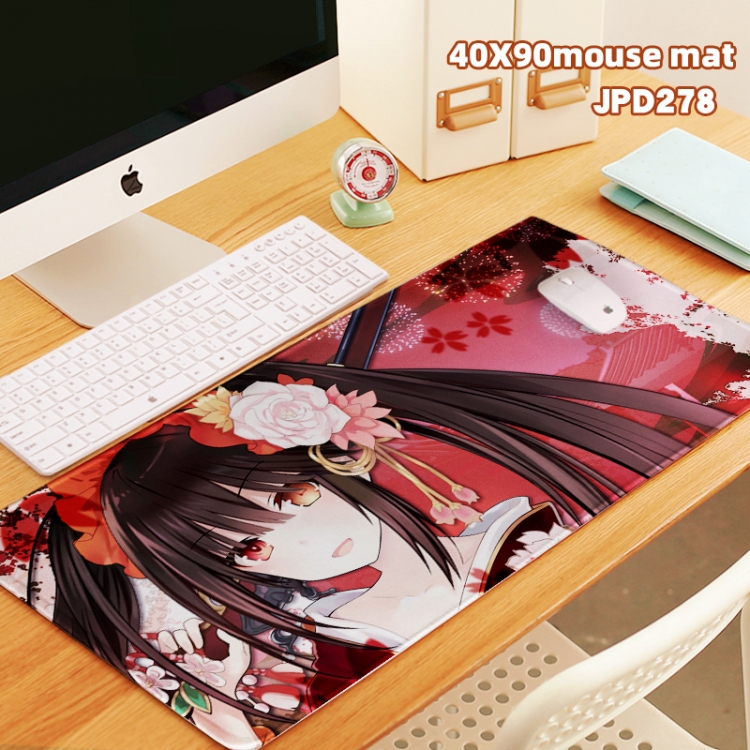 Date-A-Live Anime overlock mouse pad 40X90cm can be customized in a single style