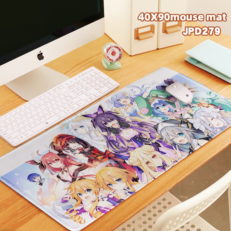 Date-A-Live Anime overlock mouse pad 40X90cm can be customized in a single style