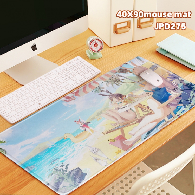 Azure Files Gaming Anime overlock mouse pad 40X90cm can be customized in a single style JPD275