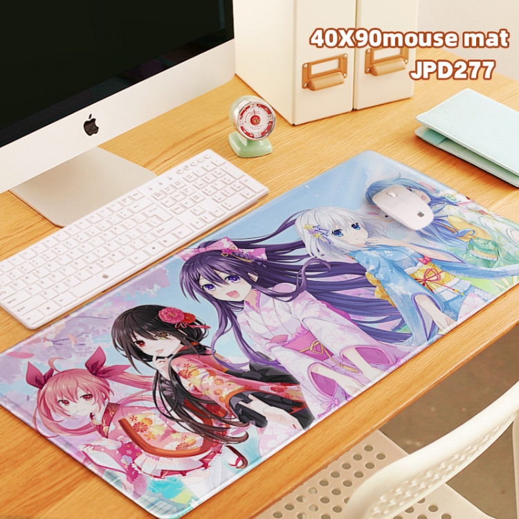 Date-A-Live Anime overlock mouse pad 40X90cm can be customized in a single style