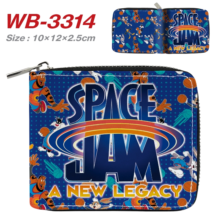 Air slam dunk Anime Full Color Short All Inclusive Zipper Wallet 10x12x2.5cm WB-3314A