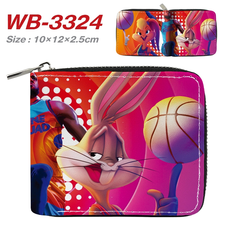 Air slam dunk Anime Full Color Short All Inclusive Zipper Wallet 10x12x2.5cm WB-3324A