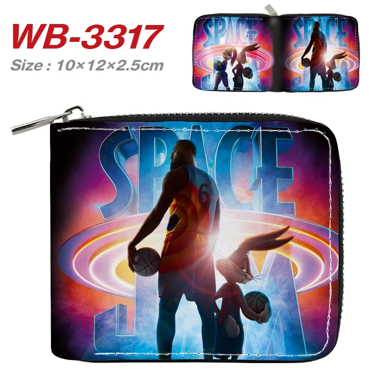 Air slam dunk Anime Full Color Short All Inclusive Zipper Wallet 10x12x2.5cm  WB-3317A