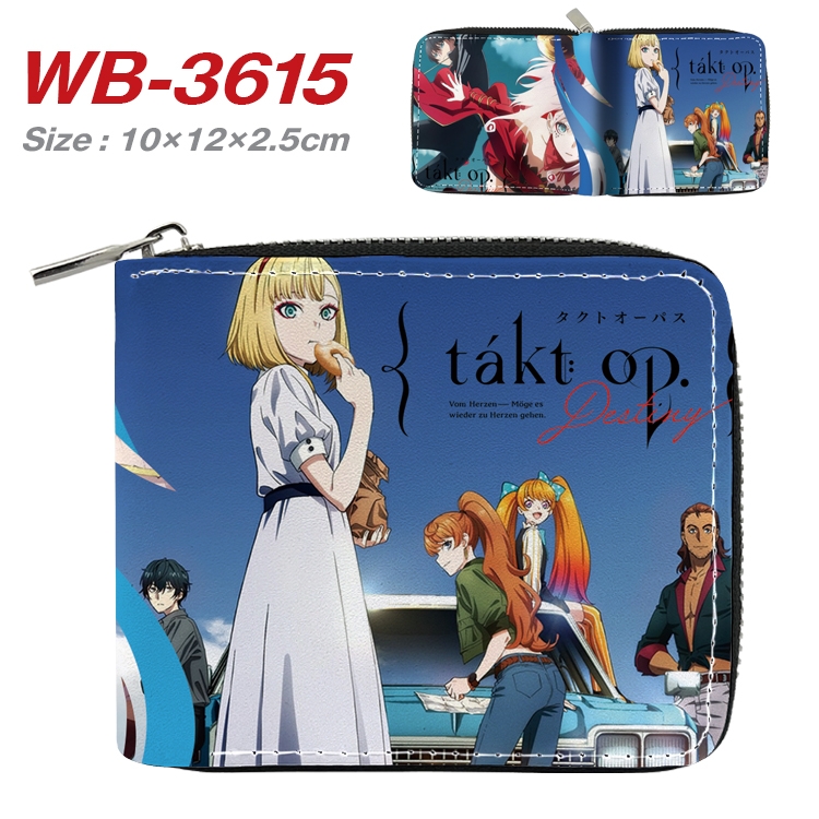 fate echoes Anime Full Color Short All Inclusive Zipper Wallet 10x12x2.5cm WB-3615A