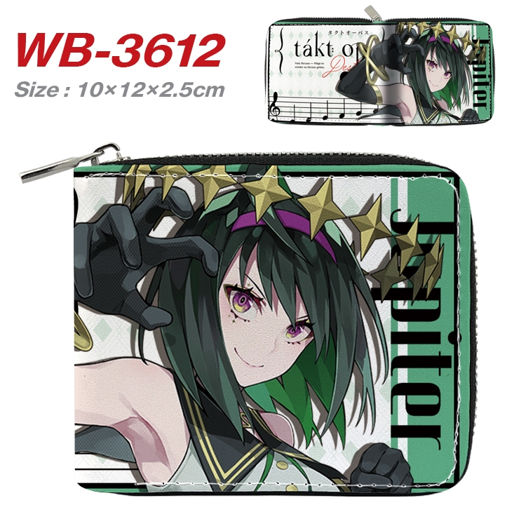 fate echoes Anime Full Color Short All Inclusive Zipper Wallet 10x12x2.5cm  WB-3612A