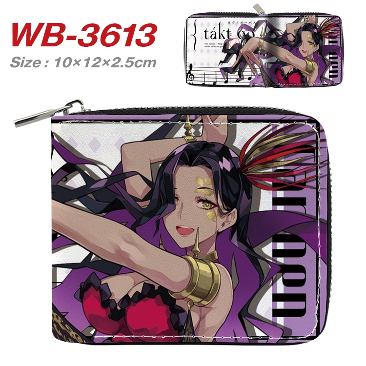 fate echoes Anime Full Color Short All Inclusive Zipper Wallet 10x12x2.5cm WB-3613A